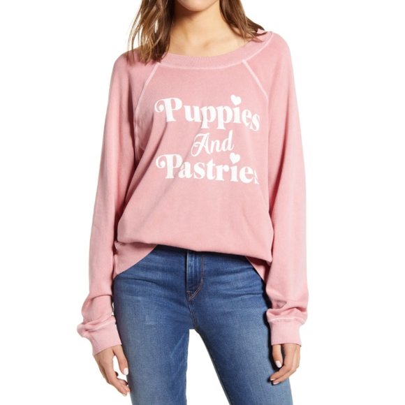 Wildfox Tops - Wildfox Puppies and Pastries Pullover